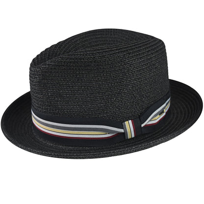 Bailey Western Bailey Hats Salem Fedora - Classic Toyo Braid with Striped Band