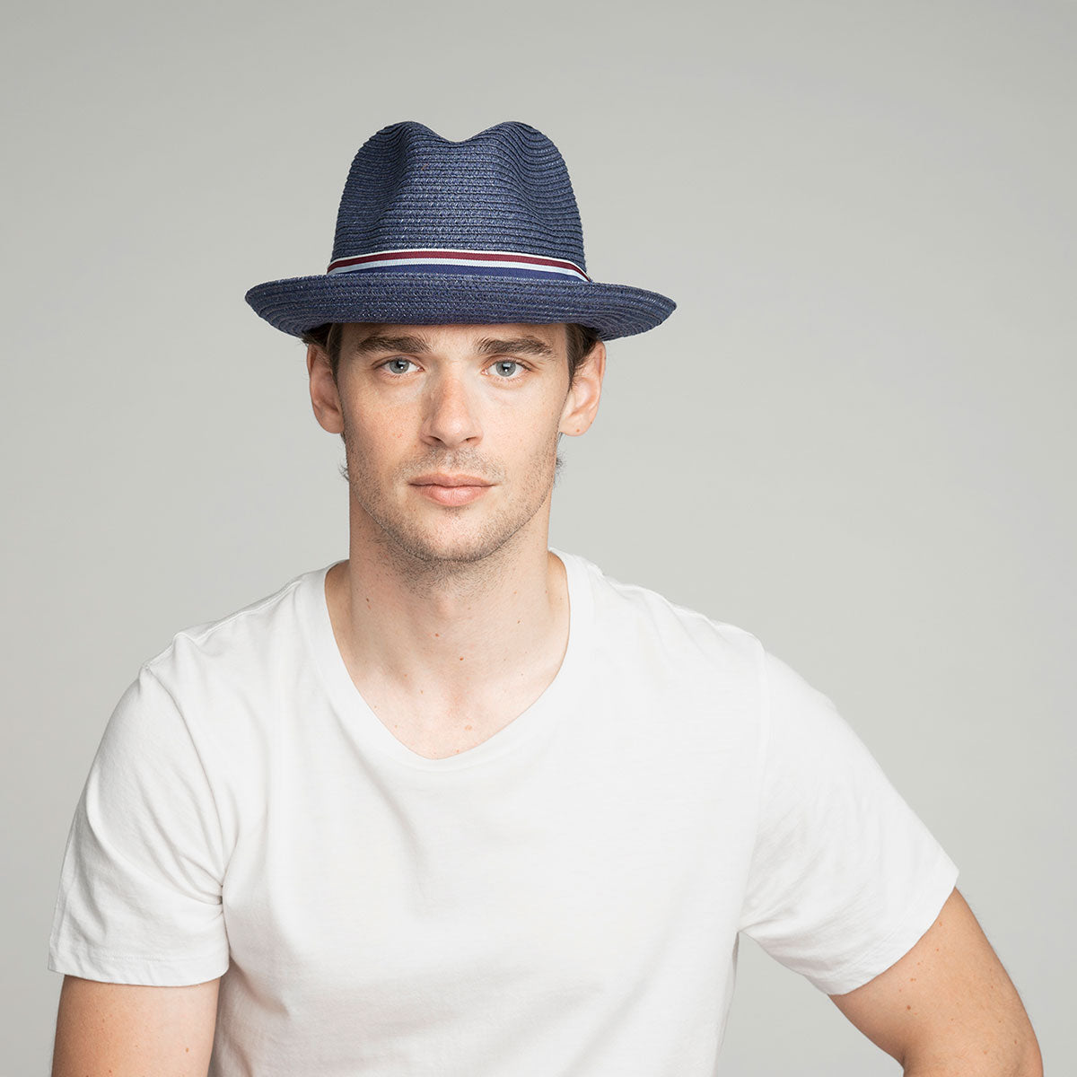 Bailey Western Bailey Hats Salem Fedora - Classic Toyo Braid with Striped Band
