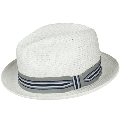 Bailey Western Bailey Hats Salem Fedora - Classic Toyo Braid with Striped Band