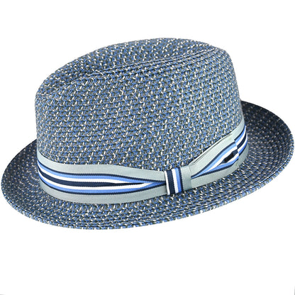 Bailey Western Bailey Hats Salem Fedora - Classic Toyo Braid with Striped Band