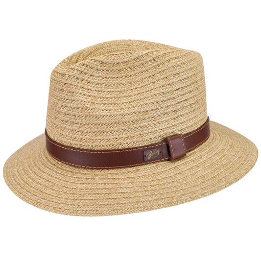Bailey Western Foley Fedora - Lightweight Paper Straw Hat with Leather Band